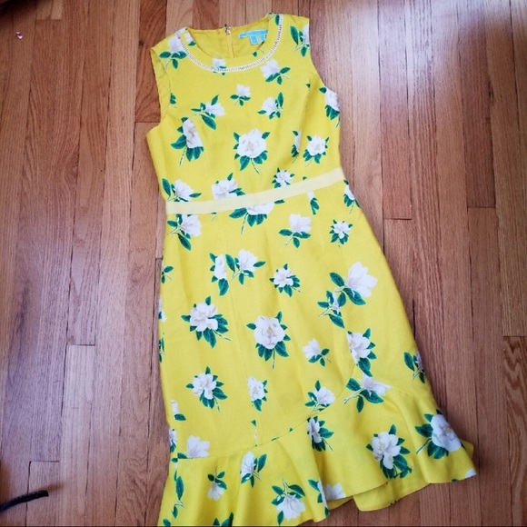 Draper James Magnolia Print Tulip Hem Dress - Picture 4 of 5